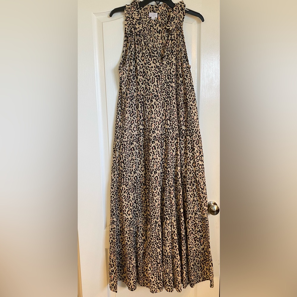 Mud Pie leopard print maxi dress